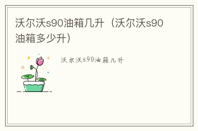 沃尔沃s90油箱多少升 沃尔沃s90油箱几升