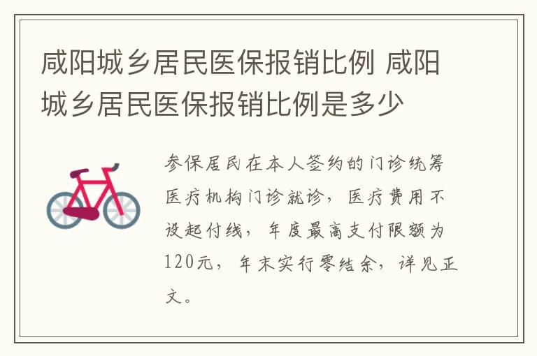 咸阳城乡居民医保报销比例 咸阳城乡居民医保报销比例是多少